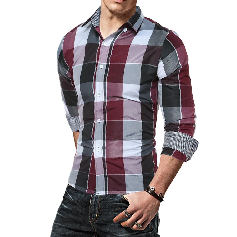 West Louis™ Daily Tartan Long Sleeve Shirt