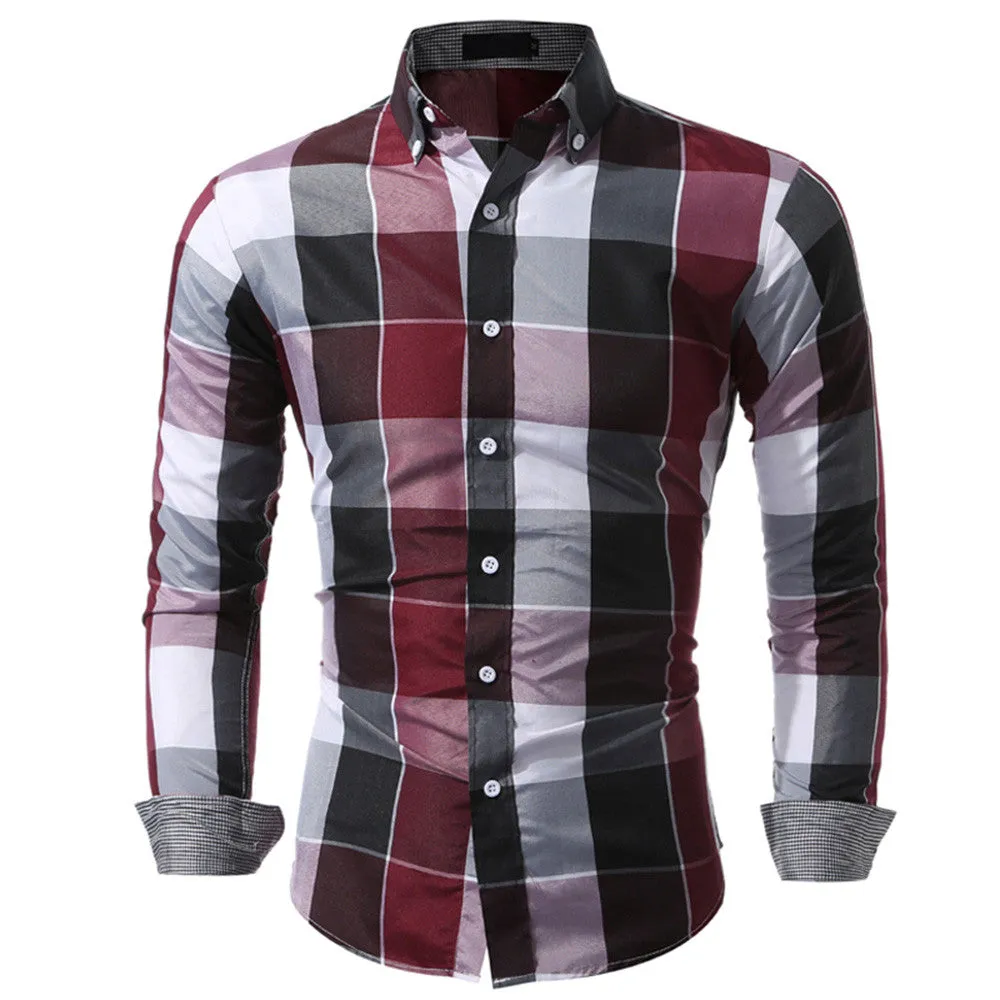 West Louis™ Daily Tartan Long Sleeve Shirt