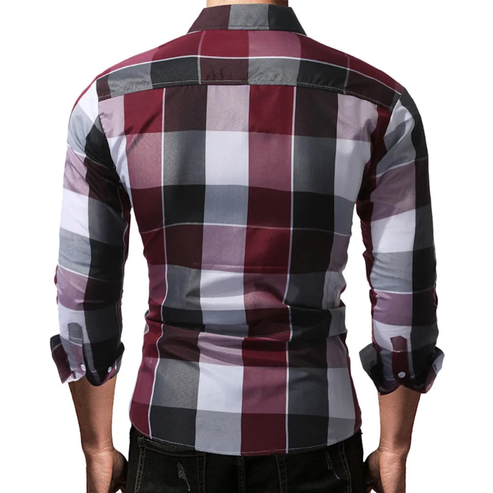 West Louis™ Daily Tartan Long Sleeve Shirt