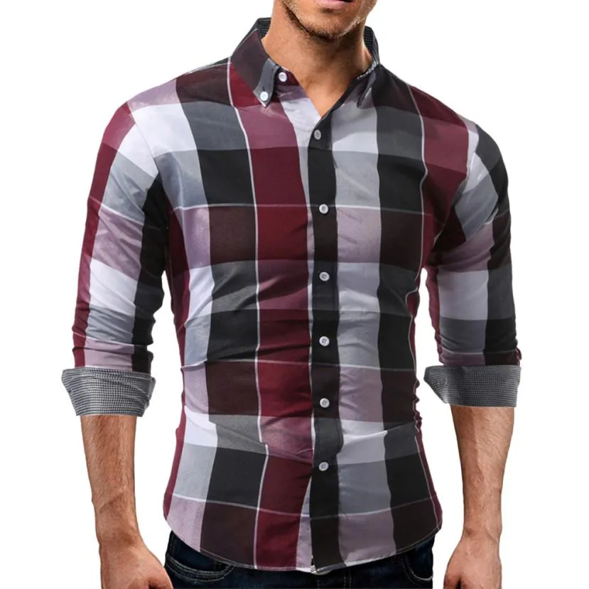 West Louis™ Daily Tartan Long Sleeve Shirt