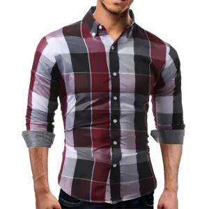 West Louis™ Daily Tartan Long Sleeve Shirt