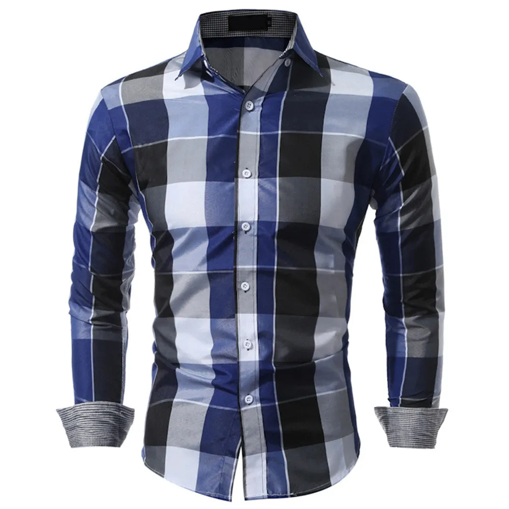 West Louis™ Daily Tartan Long Sleeve Shirt