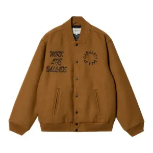 Carhartt WIP Deep Brown Varsity Bomber Work Jacket